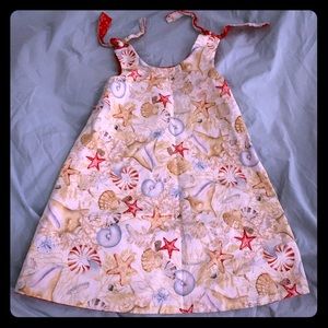 Girls reversible nautical beach/club dress